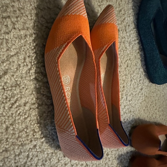 Rothy’s orange gently used size 8 - Picture 3 of 3